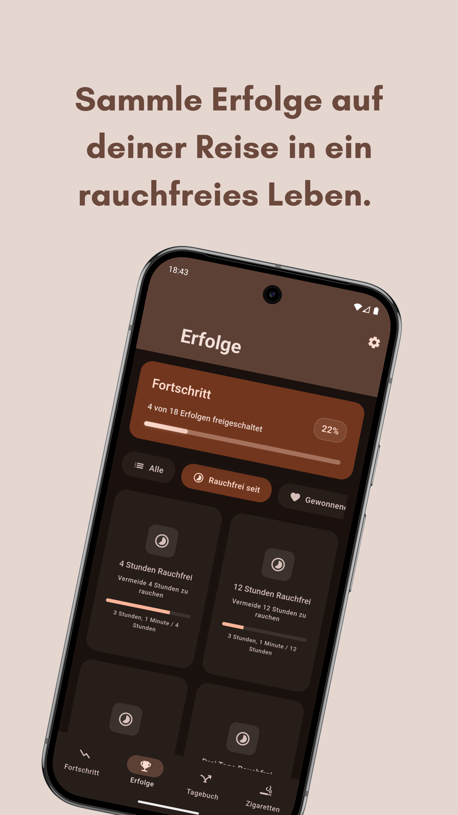 Niqo Erfolge Bildschirm mit freischaltbaren Meilensteinen Niqo Erfolge Bildschirm mit freischaltbaren Meilensteinen